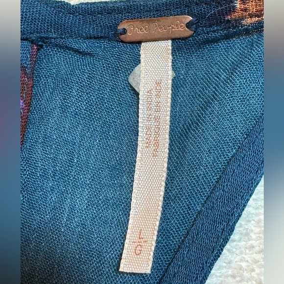 Free People Paint The Sun Slip Dress  Lg - Picture 12 of 13